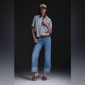 Rosie High-Rise Wide Leg Jean w/ Cuff